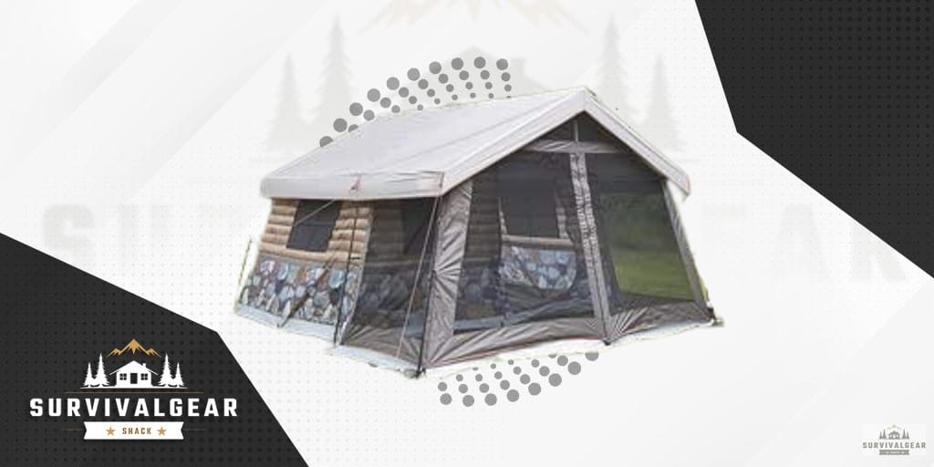 log cabin tent