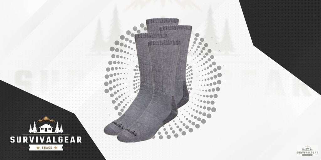 Cabela's Medium-Weight Wool Boot Socks for Men 4-Pair Pack