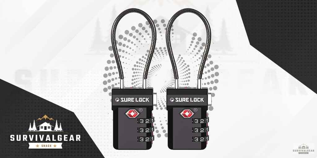 SURE LOCK TSA Compatible Travel Luggage Locks