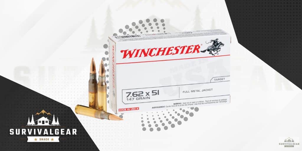 Winchester USA Target FMJ Centerfire Rifle Ammo